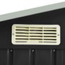 Garden Shed with Rack Anthracite 205x130x183 cm Iron Image 3