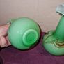 Vintage matching pair of glass vases Image 5