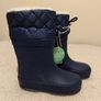Navy Fur Lined Wellies, New With Tags Image 7