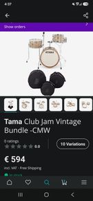 Tama club jam vintage + bags
