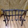 Vintage Wrought Iron Magazine Rack Image 4