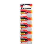Panasonic CR2032 3V Lithium Coin Battery 5 Pack Car Key CMOS Battery