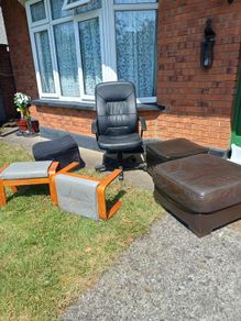 Free ottomans, foot stools, office swivel chair
