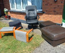 Free ottomans, foot stools, office swivel chair