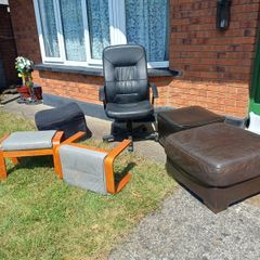 Free ottomans, foot stools, office swivel chair