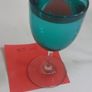 Amazing Set of Six Antique Hand-Blown Bristol Green Sherry Glasses, Stunning Teal Green Bowls with Clear Stems, circa 1890, Capacity 80mls Image 6