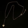 Long Necklace with Heart Charms Image 2