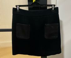Marks and Spencer skirt with faux leather pockets 14