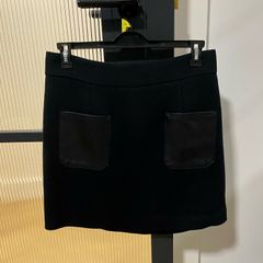 Marks and Spencer skirt with faux leather pockets 14