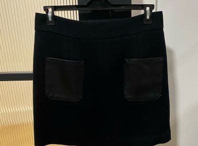 Marks and Spencer skirt with faux leather pockets 14