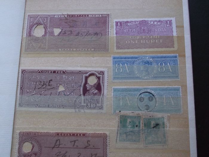 A nice collection of Stamps from India, presented in the album #7