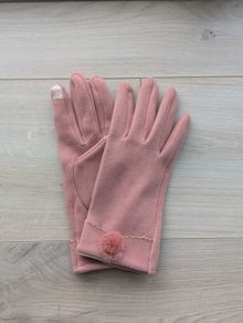 Pale pink gloves