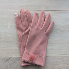 Pale pink gloves