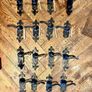 Antique Black Fleur-de-Lys Door Handles Image 2