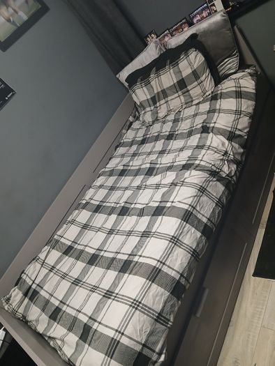 Single day bed and mattress