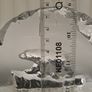 Swedish Art Glass Polar Bear Plaque Mats Jonasson Style Image 4