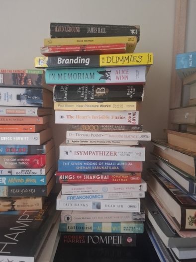 large collection of books