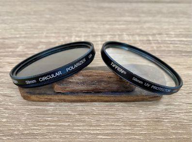 Tiffen 58mm Polarizer & UV Filter