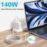 USB Type C to MagSafe 3 Magnetic Charger Cord 140W PD Fast Charge For Macbook Pro 14 16 Air M2 Mac MagSafe 3 Charger Wire 2M Image 6