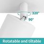 4 Way Ceiling Spotlight Bar White, Modern Ceiling Light Fitting Adjustable with GU10 Socket Spot Lights Ceiling Indoor Spot Lamp Rotatable for Kitchen Bedroom Hallway, GU10 Bulb Not Included Image 6