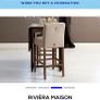 New in box Cape Breton barstool in linen flax by riviera maison Image 2