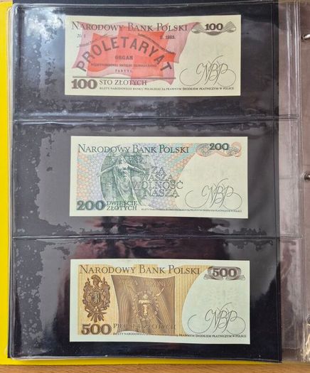 Old Polish banknotes from 1919 to 1994