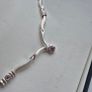 Colier sterling silver with stones pink very good condition Image 9