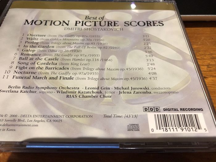 Dimitri Shostakovich- Best of Motion Picture Scores