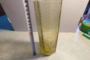 Rare  Vintage Light Amber ( Honey Gold ) Austrine Vase.