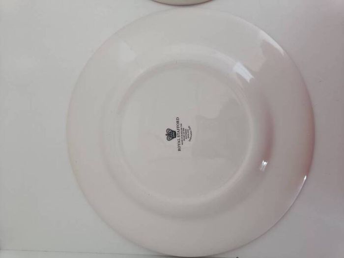 Royal Stafford Red Christmas Santa & Reindeer Plate and Bowl