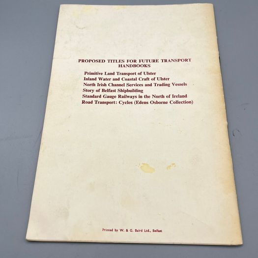 Ulster Tramways and Light Railways by D.B. McNeill Paperback 1962