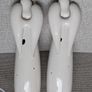 Pair of Verano Ceramic Angel Lamps - Heart Lights - Working Image 4