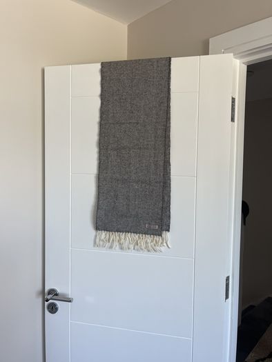 Foxford Woolen Mills Grey Herringbone Scarf