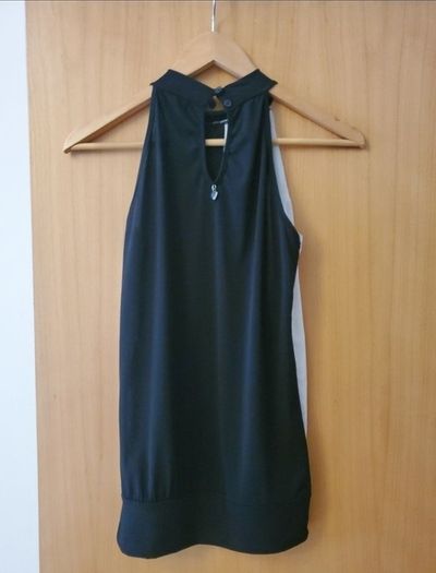Italian Brand Artigli Black & White Embellished Top