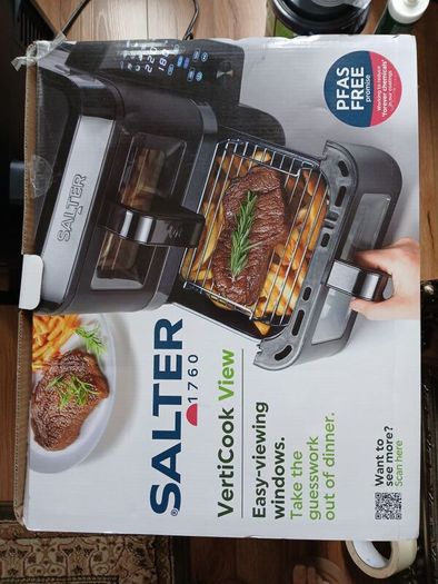 salter double air fryer brand new