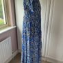 dress Zara blue patterned dress size small Image 6