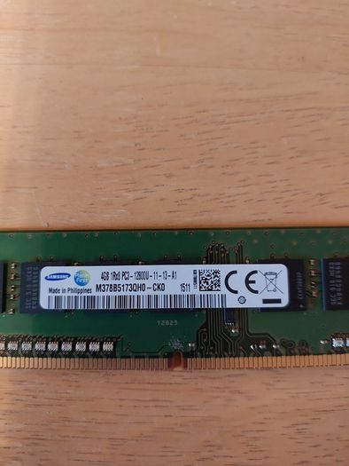 Samsung 4GB DDR3 Desktop RAM module (Model: M378B5173QH0-CK0