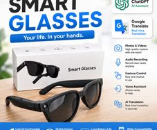 AI Smart Glasses Black 800W HD Camera | ChatGPT | Bluetooth | New