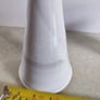 Fenton light  gray glazed pottery  Vase with Ruffled silver Crest signed and in very good condition. Image 7