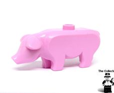 LEGO Farm Pig Unprinted Misprint Prototype Very Rare And Hard To Find From Knighton Castle Set 70357