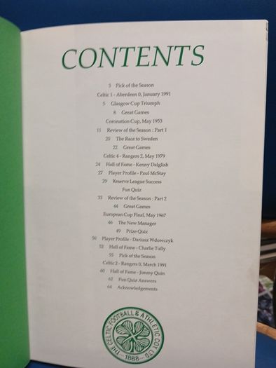Celtic FC Annuals 1991-92