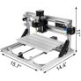CNC Router Kit Wood Router Kit 500mw Laser Engraver GRBL Control DIY CNC Machine 3 Axis PCB PVC Milling Machine with Offline Controller 300x180x45mm (FREE SHIPPING) Image 8