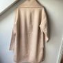 H&M Premium Selection Oversized Handmade Wool-Blend Scarf Coat - Beige Size S Oversized Image 8