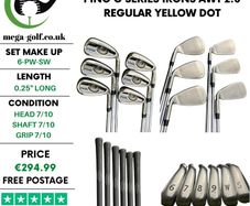 Ping G Series Irons / 6-Pw-Sw / AWT 2.0 Regular / Yellow Dot
