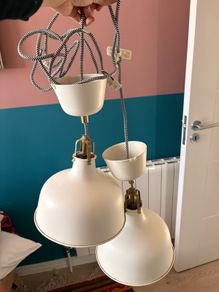 2x Ikea pendant lamps