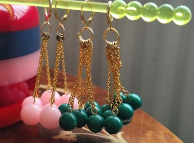 Handmade Earrings Vintage Japanese 1960s