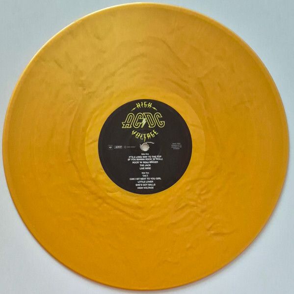 AC/DC High voltage Vinyl, LP, Album, Limited Edition, Reissue, Remastered, Special Edition, Stereo, Gold, 180g, 50th Anniversary
