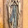 vintage holy water font and statue Image 2