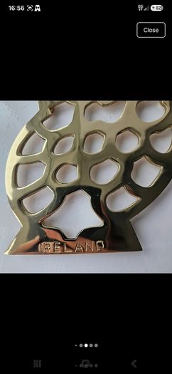 Vintage Solid Brass Owl Trivet Liffey Artefacts Ireland
