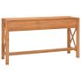 Desk with 2 Drawers 140x40x75 cm Recycled Teak Wood Image 4